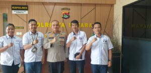 Kapolresta Mataram Beraudensi dengan Pengurus SMSI NTB