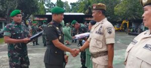 Dandim Loteng Lepas 1 Prajurit TNI, 2 Personil PNS Yang Memasuki Pensiun dan MPP