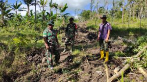 Komandan SSK TMMD Ke-117 Pastikan Batas Garapan Lahan Tidak Melebihi Batas