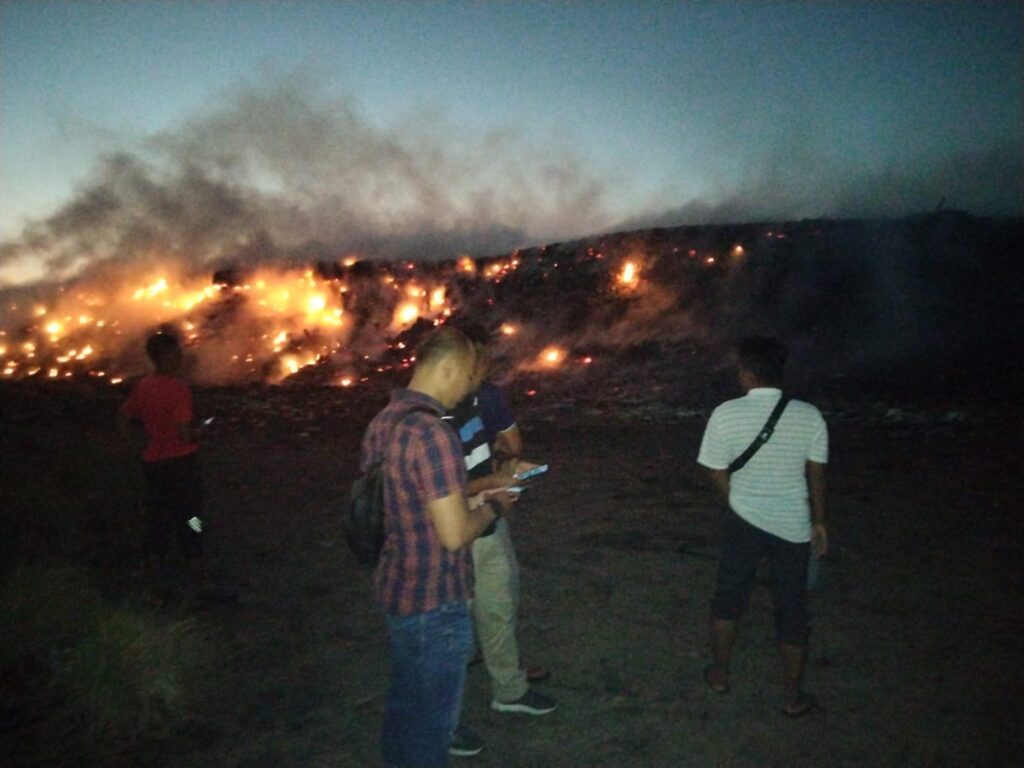 Si Jago Merah Amuk TPST Gili Trawangan, Tidak Ada Korban Jiwa
