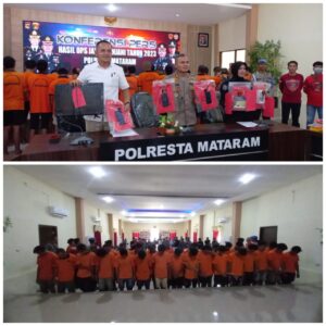 Operasi Jaran Rinjani 2023, Polresta Mataram Ungkap 80 Kasus