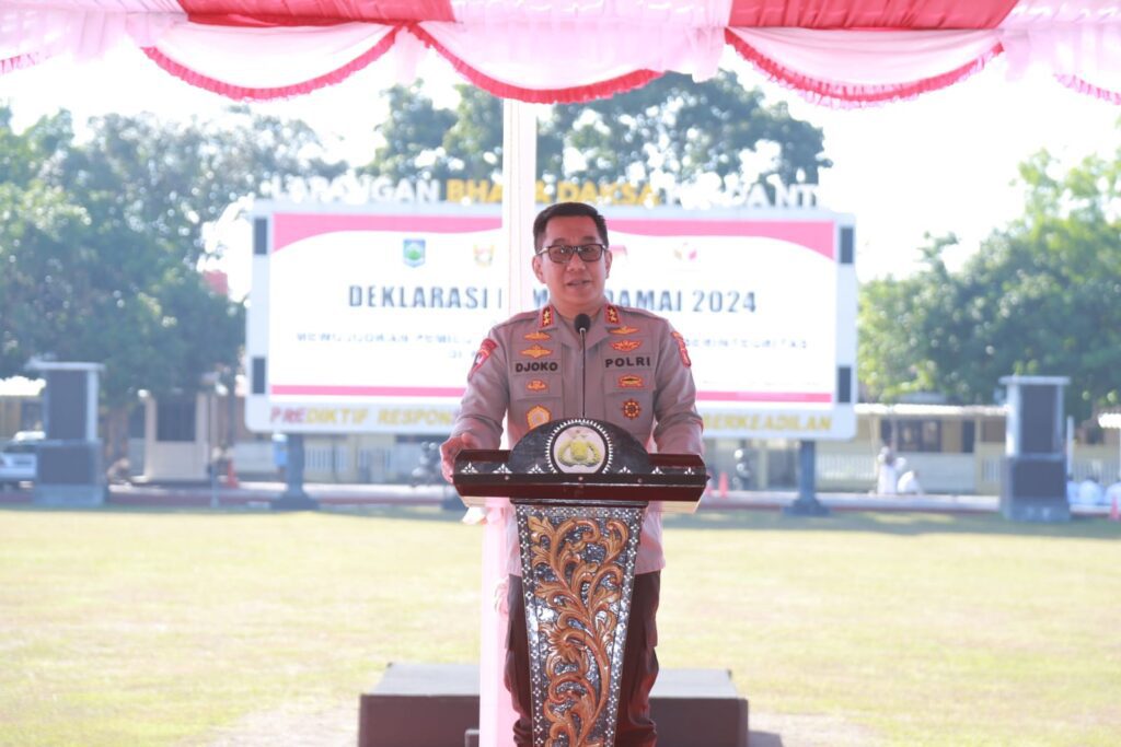 Polda NTB Inisiasi Deklarasi Pemilu Damai, 18 Parpol Baca Ikrar