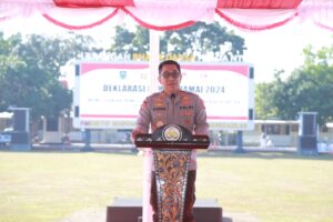 Polda NTB Inisiasi Deklarasi Pemilu Damai, 18 Parpol Baca Ikrar