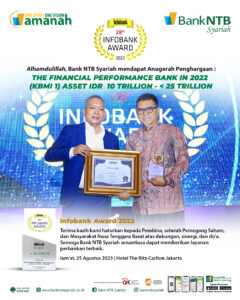 Luar Biasa! Bank NTB Syariah Sabet Anugrah Penghargaan The Financial Performance Bank in 2022