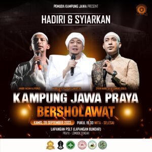 Yuk! Hadiri dan Ikuti Kampung Jawa Bersholawat di Lapangan PSLT Kota Praya