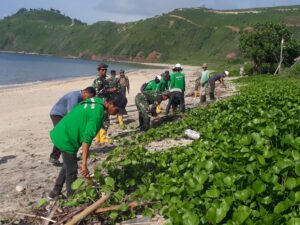 Sambut Tahun Baru Kick Of Karya Bakti TNI AD 1620/Loteng Disambut Baik Dispar NTB