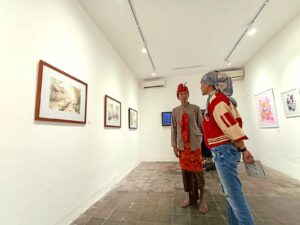 BPPD NTB Apresiasi Pameran Karya Seni Visual Yang Digelar Komunitas Seni Paer Habitat