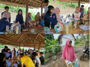 Mahasiswa KKN Unram Ajak Warga Desa Sengkol Olah Sampah Organik Menjadi Kompos dengan Metode Takakura MOL