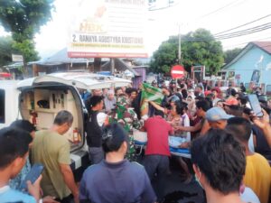 Diduga Bersenggolan, Penumpang Sepeda Motor Tewas Ditempat, Polisi Olah TKP