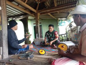Lestarikan Budaya Lokal, Babinsa Ajak Todat Bentuk Lomba Kelompok Gansing