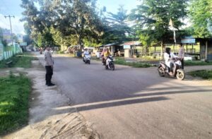 Inter Atur Lalin, Personel Polsek Belo Dapat Ucapan Terima Kasih dari Pelajar