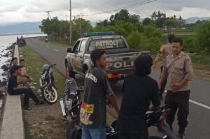 Berantas Kasus Kriminal dan Guankamtibmas, Polsek Soromandi Gencarkan Patroli Cipkon