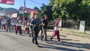 Senam Sehat Ala Program Kapolri, Personel Polsek Bolo Olahraga Bersama