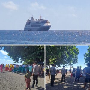 Personel Polsek Tambora Amankan Kapal Pesiar di Pulau Satonda