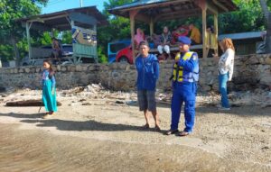 Libur Akhir Pekan, Sat Polairud Polres Bima Patroli Pengamanan Wisata Pantai