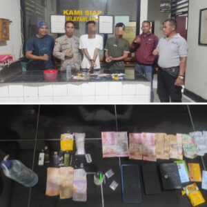 Asyik Pesta Shabu, Dua Pria Asal Desa Tumpu ini Diciduk Personel Polsek Bolo