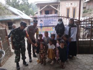 Pastikan Keamanan Pekan Imunisasi Nasional, Polsek Donggo Laksanakan Pengamanan