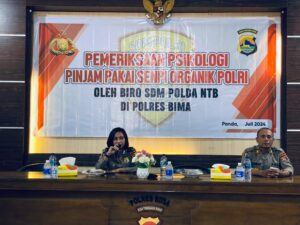 Pegang Senjata Api, Personel Polres Bima Wajib Ikuti Test Psikologi
