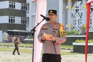 Kapolda NTB Pimpin Apel Kesiapan Pengamanan Pilkada Serentak 2024 Di Kabupaten Lombok Tengah.