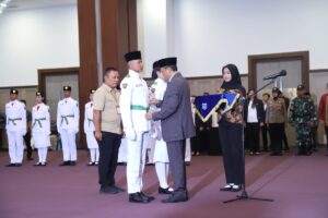 Berjalan Khidmat, Bupati Kukuhkan Paskibraka Upacara 17 Agustus 2024