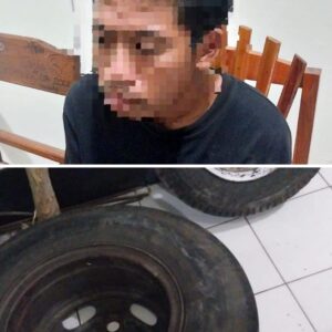 Terduga Spesialis Pencurian Ban Serep Mobil Berhasil Diamankan Personel Polsek Bolo