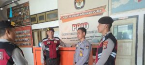 Satgas Preventif Operasi Gatarin Praja Polres Bima Tingkatkan Patroli Dialogis Kamtibmas di Kantor KPU