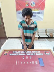 Garang, Satresnarkoba Polres Bima Kembali Berhasil Amankan Terduga Pelaku Pengedar Narkoba