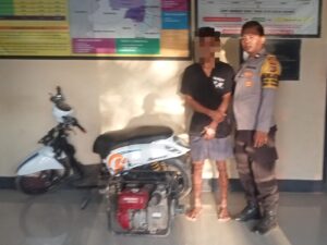 Polsek Soromandi Evakuasi Terduga Pelaku Pencurian Dari Amukan Massa