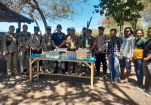 OPGAB Polsek Sanggar, Bea Cukai dan Sat Pol PP Sita 3.18 Rokok Ilegal