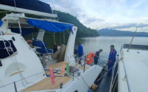 Sat Polairud Polres Bima, Kawal Puluhan Kapal Sail to Indonesia Yacht Rally 2024