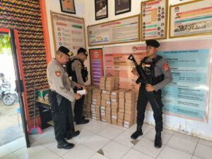Satgas Preventif Polres Bima Cek Logistik di KPU dan Bawaslu