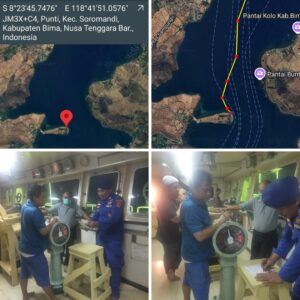Sat Polairud Polres Bima Bantu Evakuasi Laka Laut di Perairan Teluk Bima