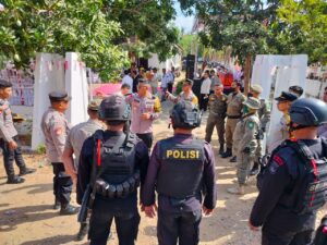 Kapolres Eko Sutomo Pimpin Langsung PAM Pengundian Nomor Urut Paslon