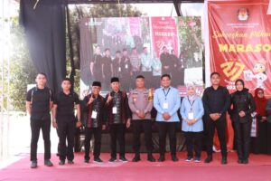 Kapolres Bima Hadiri Pengambilan Nomor Urut Paslon di Kantor KPU