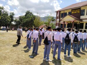 Police Goes to School, Polsek Monta Edukasi Pelajar SMAN 1 Monta Tertib Berlalulintas