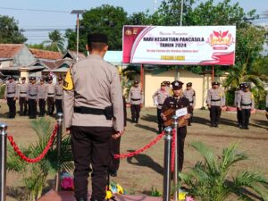 Momen Hari Kesaktian Pancasila, Wakapolres Bima Ingatkan Personelnya Netral Dalam Pilkada