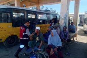 Sambang Masyarakat dan Kantor Bawaslu, Satgas Preventif Sampaikan Imbauan Kamtibmas