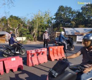 Satgas Kamseltibcar Polres Bima Edukasi Masyarakat Saban Pagi