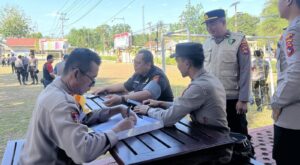 Lagi, Satgas Banops OMP Subsatgas Dokes Polres Bima Periksa Kesehatan Personel