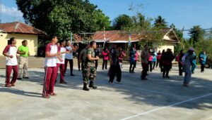 Perkuat Sinergitas TNI-Polri, Polsek Sanggar Gelar Olahraga Bersama