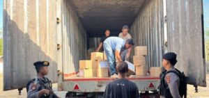 Surat Suara Pilgub dan Pilbup Tiba, Satgas Preventif OMP Polres Bima Perketat Pengamanan