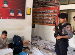 Satgas Preventif OMP Polres Bima Perketat Pengamanan di Gudang Logistik KPU