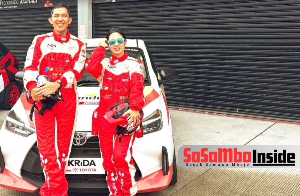 Andien Coba Wisata Motorsport di Sirkuit Mandalika