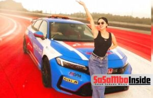 Potret Keseruan Wika Salim Saat Jajal Lintasan Sirkuit Mandalika