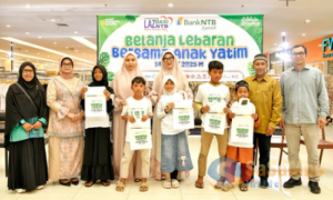 Bank NTB Syariah dan LAZ DASI NTB Gelar Program Belanja Lebaran untuk Anak Yatim