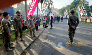 Ribuan Masyarakat Hadiri Haul Akbar, Satpol PP Siaga Penuh