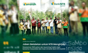 Bank NTB Syariah Tanam 1.500 Pohon untuk Dukung Ekowisata Joben