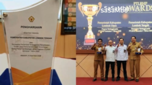 Pemkab Loteng Raih Penghargaan PTLRHP Tertinggi Dari BPK RI NTB