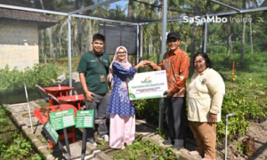 Wujudkan Sinergi Hijau, Bank NTB Syariah Serahkan Fasilitas Nursery Farm untuk Program Sumbawa Hijau Lestari