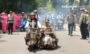 Polres Loteng Gandeng Ribuan Vespa Sukseskan Puncak Bau Nyale 2026
